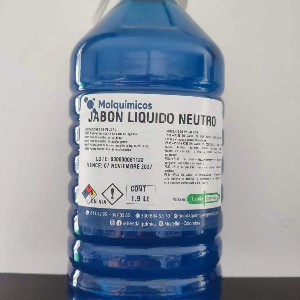 Jabon Liquido Neutro  Medio Galon